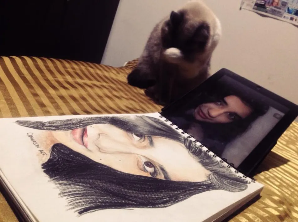 Primer Autoretrato — Color Pencil, 2014